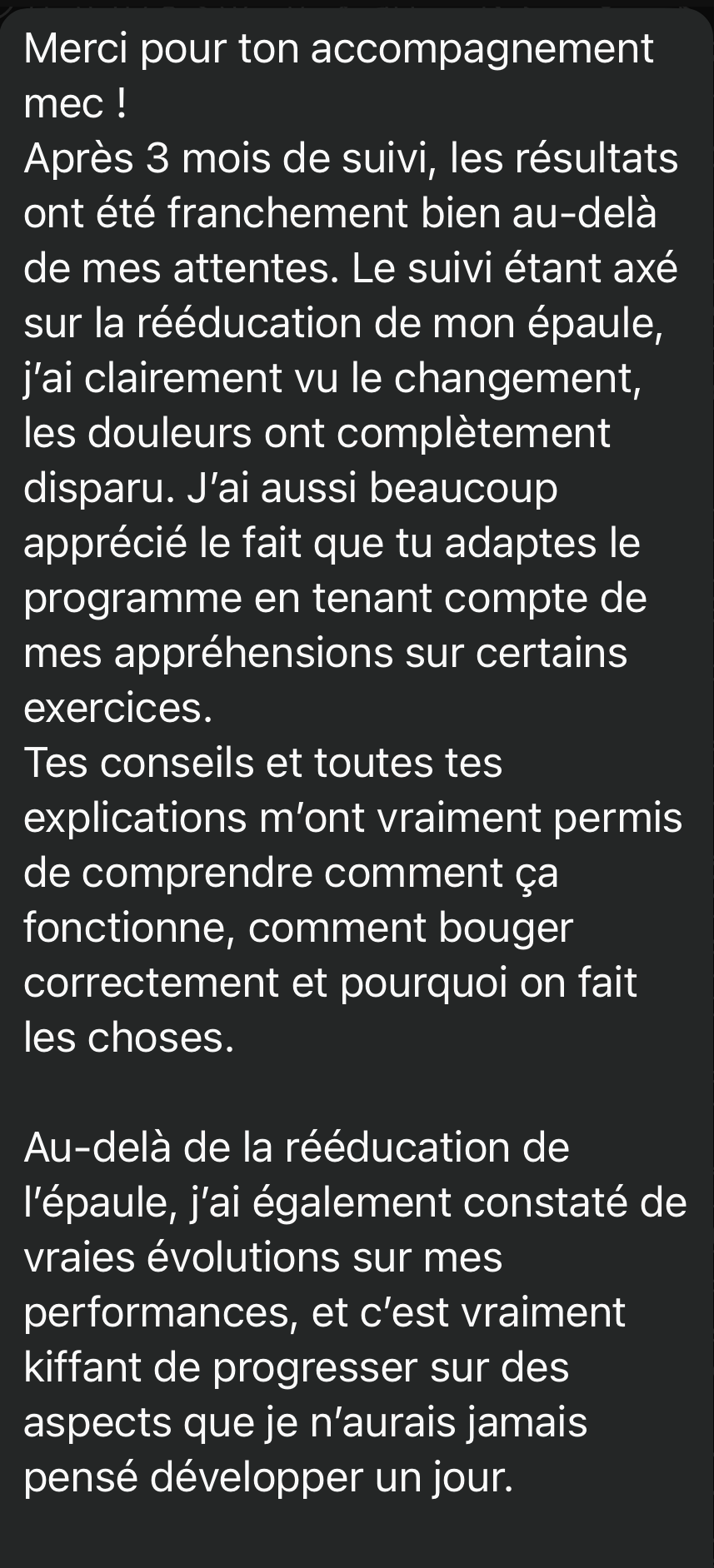 Message d'Antoine