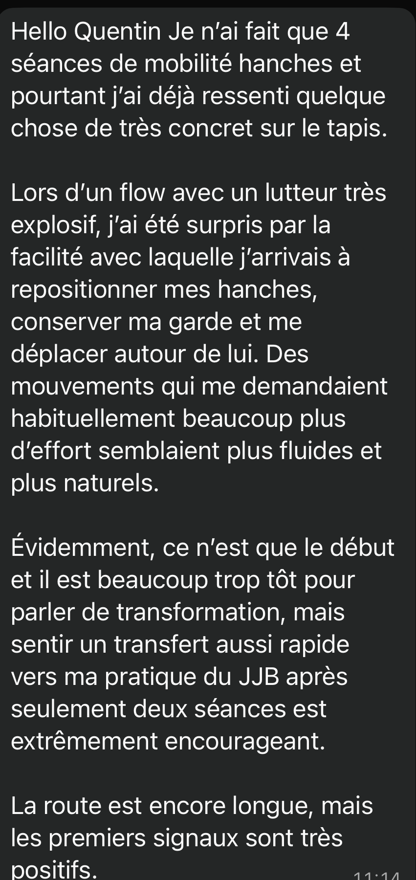 Message d'Elmehdi